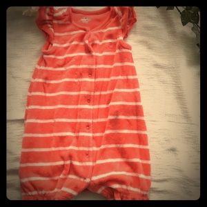 Terry cloth romper